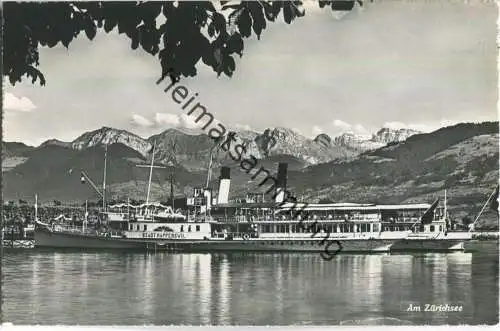 Am Zürichsee - Schiff Stadt Rapperswil - Verlag Photoglob-Wehrli AG Zürich