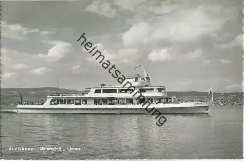 Zürichsee - Motorschiff Limmat - Verlag Photoglob-Wehrli AG Zürich