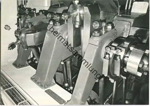 Maschinenanlage eines Zürichseedampfers - Foto Ch. Kunz Zürich - Verlag Ernst B. Leutwiler Zürich