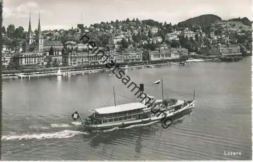 Vierwaldstättersee - Fahrgastschiff Uri - Foto-Ansichtskarte - Verlag Photoglob-Wehrli AG Zürich