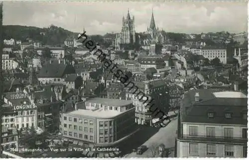 Lausanne - Vue sur la Ville et la Cathedrale - Foto-Ansichtskarte - Edition Jaeger Geneve