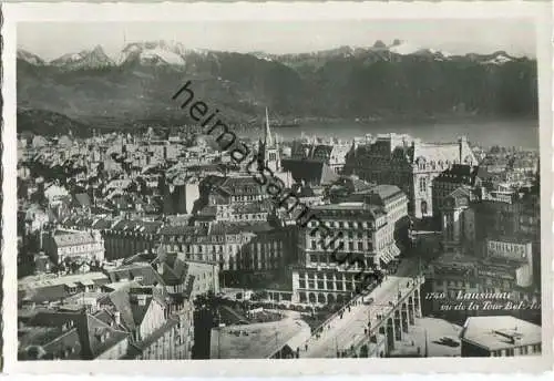 Lausanne - vue de la Tour Bel Air - Foto-Ansichtskarte - Edition Phototypie Co. Lausanne