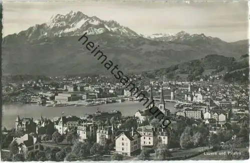 Luzern und Pilatus - Foto-Ansichtskarte - Verlag Photoglob-Wehrli & Vouga & Co. AG Zürich