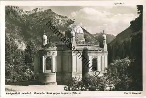Königsschloss Linderhof - Maurischer Kiosk - Foto-Ansichtskarte - Verlag Hans Huber Garmisch-Partenkirchen
