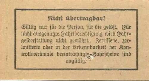 Deutschland - Berlin - BVG - Strassenbahn-Fahrschein 1936 - in Verbindung mit einer Monats-Grundkarte für eine Fahrt auf