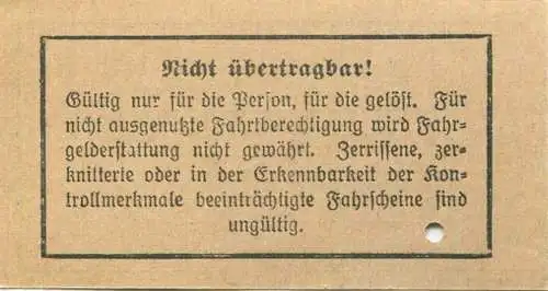 Deutschland - Berlin - BVG - Strassenbahn-Fahrschein 1936 - in Verbindung mit einer Monats-Grundkarte für eine Fahrt auf