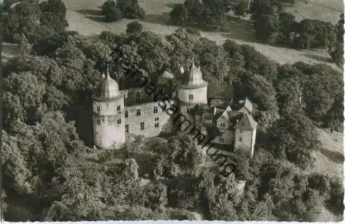 Sababurg im Reinhardswald - Luftaufnahme - Foto-Ansichtskarte - Verlag Schöning & Co. Lübeck