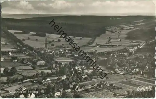 Neuhaus im Solling - Luftaufnahme - Foto-Ansichtskarte - Verlag Henny Sohnrey Buchhandlung Neuhaus