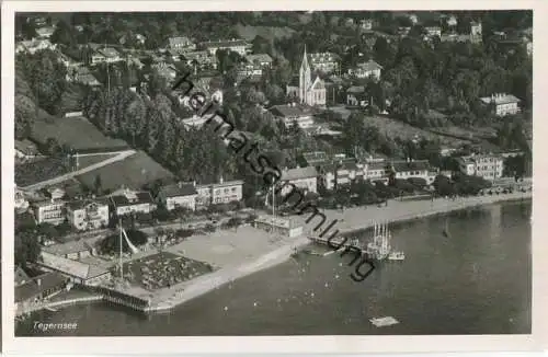 Tegernsee - Luftbild - Foto-Ansichtskarte - Verlag A. Weber & Co. Stuttgart