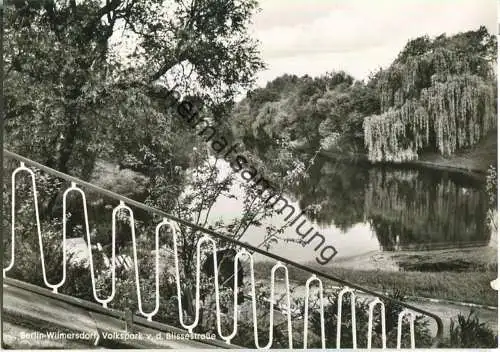 Berlin - Wilmersdorf - Volkspark von der Blissestrasse - Foto-Ansichtskarte - Verlag Kunst und Bild Berlin