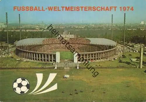 Berlin - Fussball-Weltmeisterschaft 1974 - AK-Grossformat - Verlag Kunst und Bild Berlin