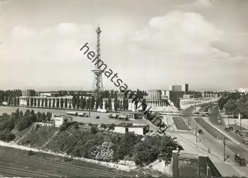 Berlin - Funkturm und Messegelände - Foto-AK Grossformat - Verlag Hans Andres