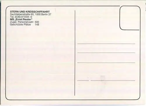 MS Ernst Reuter - Fahrgastschiff - Stern und Kreisschifffahrt