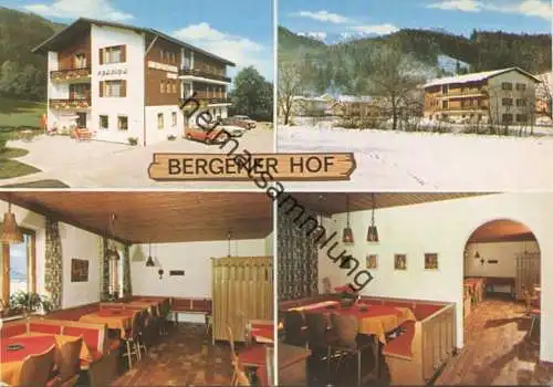 Bergen Chiemgau - Pension Bergener Hof - Besitzer P. Seefried - Staudacher Str. 12 - AK-Grossformat - Verlag Foto Karten