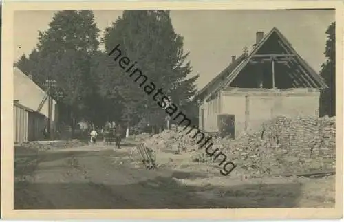 Berggiesshübel nach der Hochwasserkatastrophe Juli 1927 - Foto-Ansichtskarte
