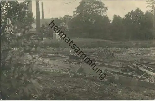 Berggiesshübel nach der Hochwasserkatastrophe Juli 1927 - Foto-Ansichtskarte