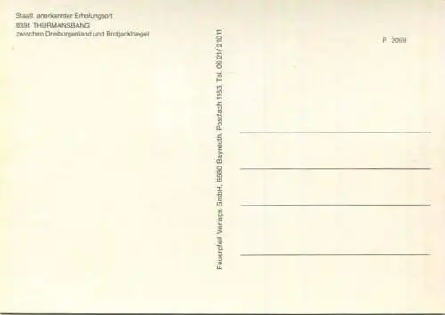 Thurmansbang - AK-Grossformat - Verlag Feuerpfeil Bayreuth