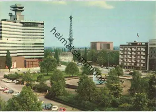 Berlin - Theodor-Heuss-Platz mit SFB und Funkturm - Verlag Kunst und Bild Berlin