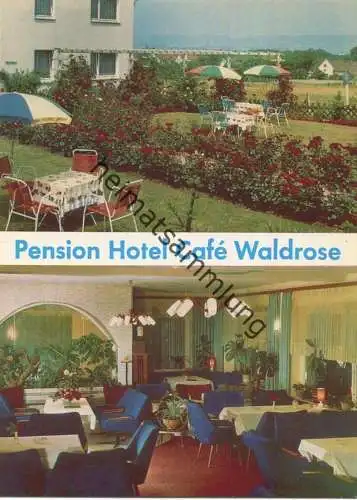 Bad Oeynhausen - Pension Hotel Cafe Waldrose - AK-Grossformat - Verlag Hans Wagner Vlotho