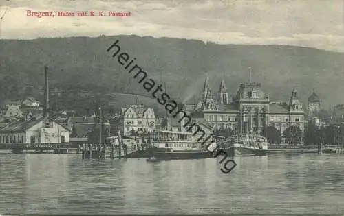 Bregenz - Hafen mit K.K. Postamt