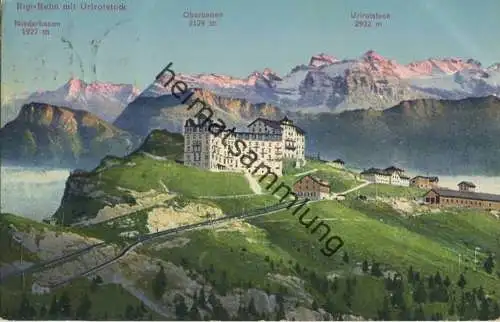 Rigi Kulm mit Urirotstock - Oberbauen - Verlag W. Zimmermann-Strässler Luzern