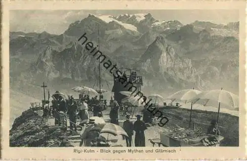 Rigi Kulm - Blick gegen Mythen und Glärnisch - Edition Photoglob Zürich