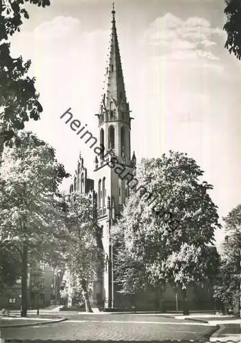 Berlin - Tegel - Herz-Jesu-Kirche - Foto-Ansichtskarte - Verlag Foto-Hübner Berlin
