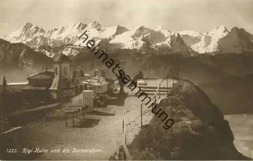Rigi Kulm und die Berneralpen - Verlag W. Zimmermann-Strässler Luzern