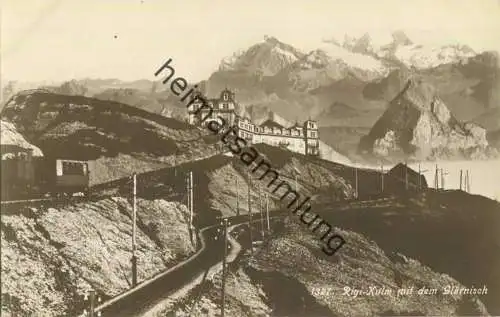 Rigi Kulm mit dem Glärnisch - Verlag W. Zimmermann-Strässler Luzern