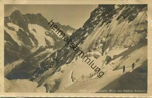Jungfraubahn - Blick von Station Eismeer Foto-AK - Verlag Wehrli AG Kilchberg