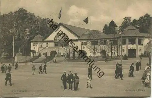 Bern - Festhalle - Offizielle Postkarte der schweizerischen Landesausstellung 1914 gel. 1914