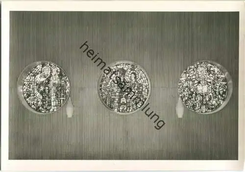 Rundfenster von Prof. Ludwig Kowalski - Kaiser-Friedrich-Gedächtnis-Kirche im Berliner Hansaviertel - Foto-Ansichtskarte