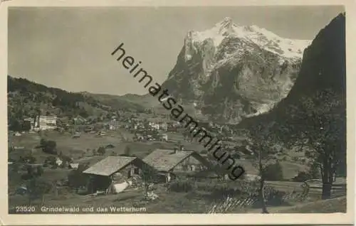 Grindelwald und das Wetterhorn - Foto-AK - Verlag Wehrli Kilchberg