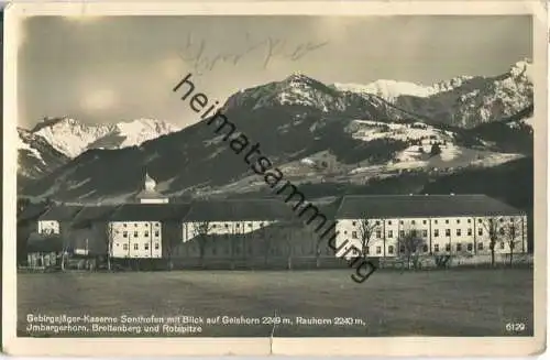 Sonthofen - Gebirgsjäger-Kaserne - Foto-Ansichtskarte