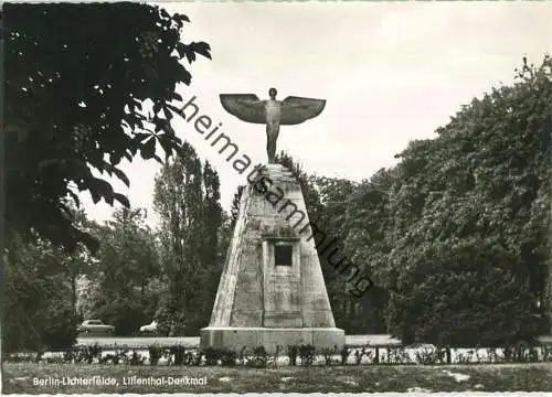 Berlin-Lichterfelde - Lilienthal-Denkmal - Foto-Ansichtskarte - Verlag Kunst und Bild Berlin