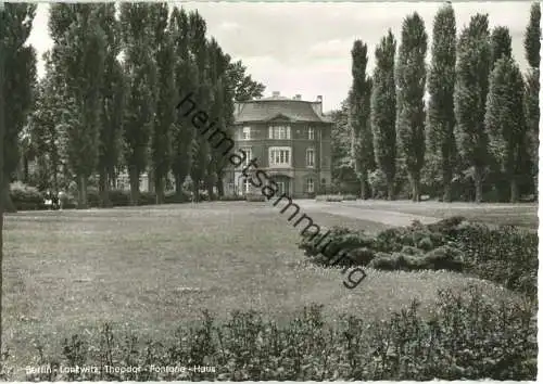 Berlin-Lankwitz - Theodor Fontane-Haus - Foto-Ansichtskarte - Verlag Kl.-P. Heyn Berlin