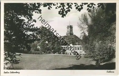 Berlin - Schöneberg - Rathaus - Foto-Ansichtskarte - Verlag Hans Fleischer GmbH Berlin