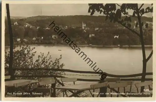 Bad Buckow - Blick von der Waldschenke Bollersdorfer Höhe - Foto-Ansichtskarte - Verlag Rudolf Lambeck Berlin 30er Jahre