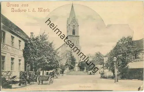 Bad Buckow - Marktplatz - Verlag J. Goldiner Berlin
