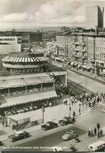 Berlin - Cafe Kranzler - Kurfürstendamm Ecke Joachimstaler Strasse - Foto-Ansichtskarte - Verlag Kunst und Bild Berlin