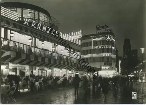 Berlin - Cafe Kranzler - Kurfürstendamm - Foto-Ansichtskarte - Verlag Klinke & Co. Berlin
