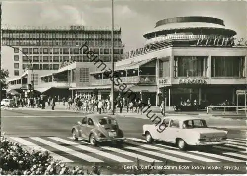 Berlin - Cafe Kranzler - Joachimstaler Strasse Ecke Kurfürstendamm - Foto-Ansichtskarte - Verlag Kunst und Bild Berlin