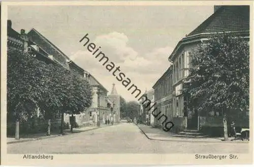 Altlandsberg - Strausberger Strasse - Verlag Felix Hähnel Altlandsberg 30er Jahre