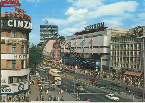 Berlin - Kurfürstendamm - Wertheim - BVG Bus - Verlag Krüger