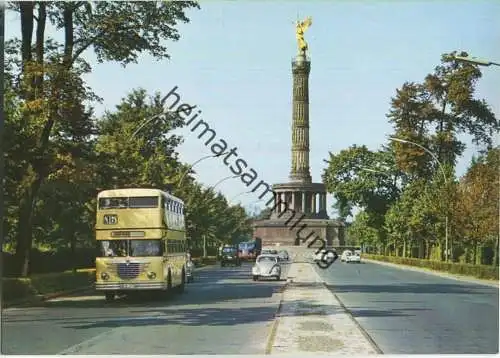 Berlin - Hofjäger-Allee und Siegessäule - BVG Bus - Verlag Schöning & Co. + Gebrüder Schmidt Berlin