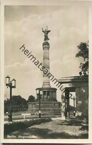 Berlin - Siegessäule - Foto-Ansichtskarte - Verlag Munier KG Berlin