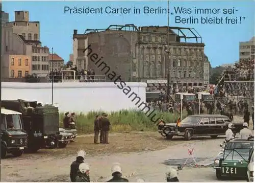 Berlin - Besuch von Präsident Carter am Potsdamer Platz