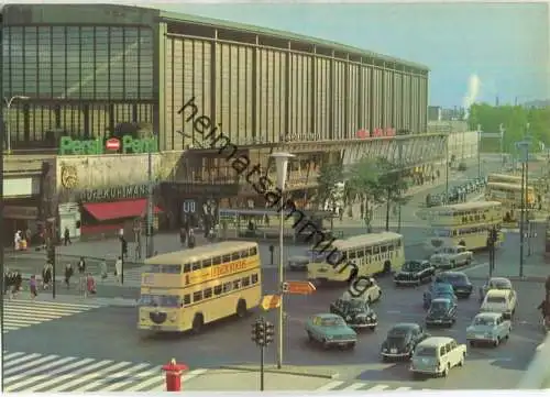 Berlin - Bahnhof Zoo - BVG Bus - Foto-AK