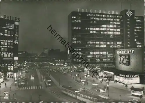 Berlin - Hardenbergstrasse und Bahnhof Zoo - Foto-Ansichtskarte - Verlag Klinke & Co. Berlin