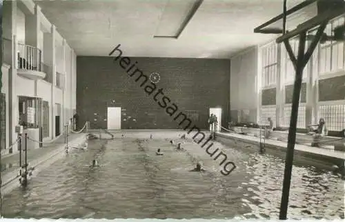Bad Oeynhausen - Thermal-Hallenschwimmbad - Foto-Ansichtskarte - Verlag Hans Wagner Vlotho 50er Jahre
